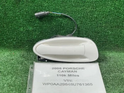 2006-2012 PORSCHE CAYMAN BOXSTER RIGHT EXTERIOR DOOR HANDLE WHITE OEM Foto 1 de 4