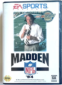 VIDEOJUEGO COMPLETO VINTAGE SEGA GENESIS EA SPORTS MADDEN '94 COMO NUEVO TODO EL PAPELEO - Imagen 1 de 3