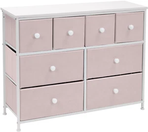 Sorbus Kids Large Drawers Dresser - Pink / Purple Furniture Storage Bedroom Unit - Picture 1 of 18