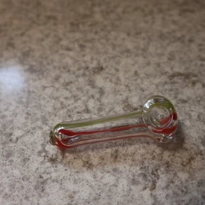 Glass One Hitter Tobacco Smoking Glass Pipe Portable Pocket Pipe - Picture 1 of 4