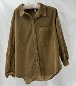 Camisa Pana Zara Trf Colección Mujer’s Talla M Marrón Exterior Preppy Clásica - Imagen 1 de 9