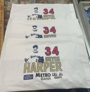 Lot Of 3 Bryce Harper SGA Pillow Cases Harrisburg Senators - Picture 1 of 8
