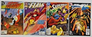 Lot of 4 Comics The Flash #25, 101; Superboy #77; Supergirl & LOBO #4 DC Comics - Picture 1 of 2
