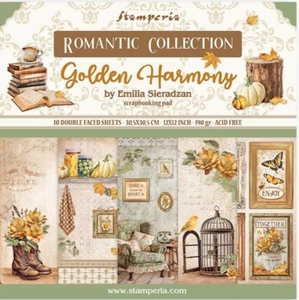 Stamperia GOLDEN HARMONY - 12" X 12" - Papel Doble Cara - 10 HOJAS - Imagen 1 de 14