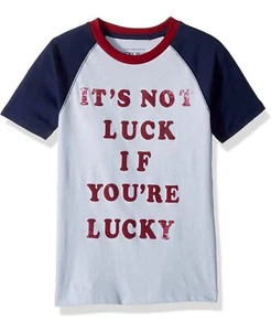 Lucky Brand Little Boys' Short Sleeve Solid Raglan Tee Shirt - Size L - Picture 1 of 5