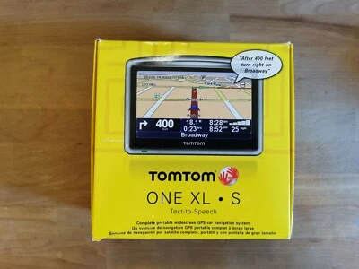 TomTom One XL S Text-to-Speech GPS Car Navigation Auto Directions With Box - Image 1 of 4