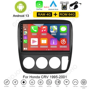 4+64GB Car Stereo For 1995-2001 Honda CRV Android 13.0 Carplay Radio GPS Navi BT - Picture 1 of 20