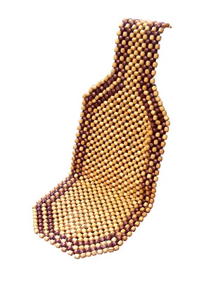 IWH VERTRIEBS GMBH Holzkugel Sitzauflage Natur Sitzaufleger Massage Holzperlen ca. 39x127cm 011577