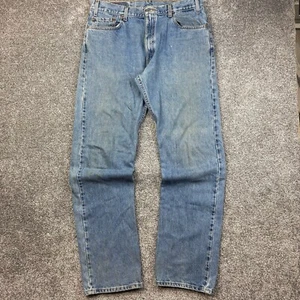 Vintage Levi's 505 Jeans Mens 36x34 Blue Light Wash Denim Regular Fit Straight - Picture 1 of 8