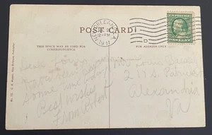 New Orleans, Louisiana Post Card - mailed Jul 21, 1911 to Alexandria, VA - LA - Imagen 1 de 2
