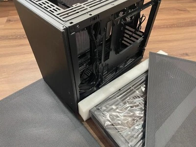 Black  Mid Tower Gaming Computer Case, 1 X Fan Pre-Installed. SIZE : 12 X 8 X 16 - Image 1 of 4