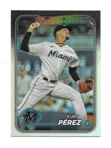 2024 Topps Series 1 EYRY PEREZ  Rainbow Foil -MIAMI MARLINS- #197 - Picture 1 of 1
