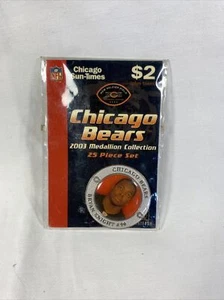 Chicago Bears NFL 2003 Medallion Collection Bryan Knight #90 Players Inc NEW - Picture 1 of 3