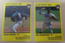 1992 Milwaukee Brewers Police Cards - More-4 Foods New Richmond, New Richmond ..