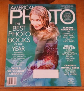 American Photo Magazine Claudia Schiffer; Paparazzi; Photo Books Jan Feb 2004 NF - Imagen 1 de 3
