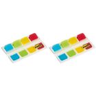 Post-it 15.8 x 38.1 mm Strong Index - Aqua/Lime/Yellow/Red (Pack of 40) Yellow S