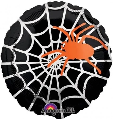 Sofisticada tela de araña decoración fiesta de Halloween lámina 18" globo de Mylar Foto 1 de 1