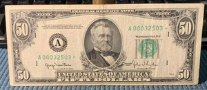 Very Fine 1950 $50 Boston Star Note Federal Reserve Note Scarce district * - Picture 1 of 3
