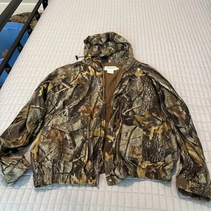 Vintage Whitewater Outdoors Realtree Hardwoods Camo Zip Hooded Jacket XL Hunting - Bild 1 von 9