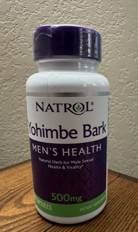 Natrol Yohimbe кора 500 мг мужское здоровье, 90 капсул 1 упаковка - 6/2026 - Изображение 1 из 3