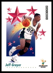 1991-92 SkyBox #500 Jeff Grayer Milwaukee Bucks - Picture 1 of 2