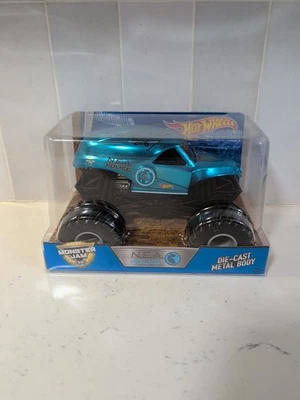 Hot Wheels 2017 Monster Jam N.E.A. Police  Blue 1:24 Autographed - Image 1 of 4