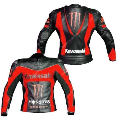 Chaqueta de cuero para carreras de motocicleta MOTOGP motociclista para hombre chaquetas de cuero Foto 1 de 2