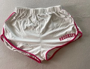 Brooklyn USA Shorts Girls Size 10 White Red Elastic Waist Band Pullover Casual - Picture 1 of 7
