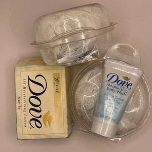 Dove Soap Body Wash Body Bar x 2 Soap NEW 1995 1997 Vintage Sealed Prop NOS - Picture 1 of 8
