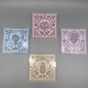 Caja de botín Coco Papel Picado Acrílico Posavasos Set Nuevo Disney Pixar Leer - Imagen 1 de 13