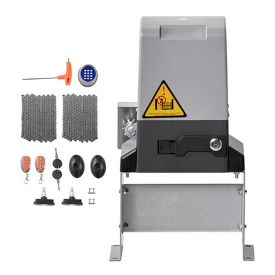 Abridor de puerta corredera eléctrico 900W motor de transmisión por cadena 2 controles remotos Uimoso 4409 lb Foto 1 de 4