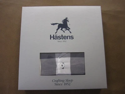 Pijama HÄSTENS (Hastens) Azul Cuadros Adulto S Pequeño *NUEVO* Foto 1 de 3