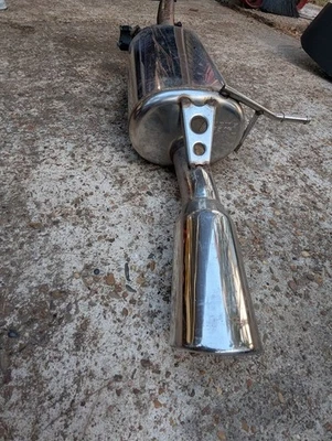 03 Mazdaspeed Racing Beat Mazda Protege Exhaust Muffler Chrome Tip Cat Back OEM - Image 1 of 4