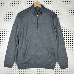 Johnnie-O Hybrid Large NWT Charcoal Gray PREP-FORMANCE 1/4 Zip Golf Pullover - Picture 1 of 8