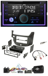 JVC Lenkrad USB 2DIN DAB Bluetooth CD Autoradio für Honda Jazz ab 14 dunkelgrau - Bild 1 von 10