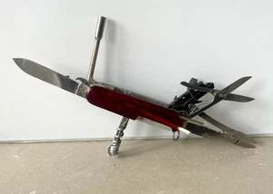 Victorinox CyberTool 41 Ruby Translucent Swiss Army Knife Multi-Tool Genuine - Picture 1 of 16