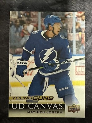 2018-19 Upper Deck UD Canvas Young Guns C118 Mathieu Joseph Tampa Bay Lightning - Image 1 of 2