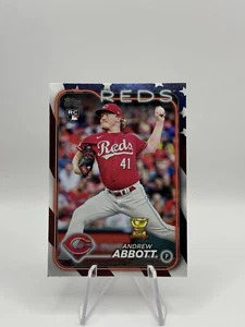 Andrew Abbott 2024 Topps Series 1 Independence Day 61/76 RC #214 REDS  - Picture 1 of 2