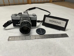 Minolta SRT 101 35mm SLR Film Camera MC Rokkor hg 35mm F/2.8 Lens WORKING! - Picture 1 of 7