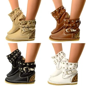 Damen Indianer Stiefel Ibiza Ankle Boots MADE IN ITALY Echtleder KIKKILINE Sandy - Bild 1 von 16
