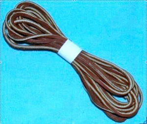 Pair of 93" Brown Boot Laces. Leather Lacing, Lace, Very Strong Boot Lace - Picture 1 of 1