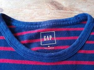 Gap Size M Blue & Red Long Sleeve Top - Picture 1 of 7