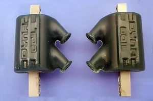 Bobine di accensione DYNA 5Ohm doppia uscita nero DC8-1 DYNATEK Coils black - Foto 1 di 1