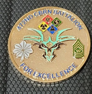 US Army 472nd Chemical Battalion custom command team challenge coin - Picture 1 of 2