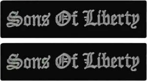 Sons of Liberty Name Tag Embroidered Patch | 2PC HOOK BACKING 3.75"x1" (QP020) - Picture 1 of 1