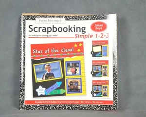 Paper Boutique Scrapbooking Simple 1-2-3 School Days Theme Scrapbooking Kit - Picture 1 of 2