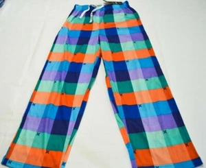 Hurley Boys Lounge Pants Drawstring Elastic Waist Check Multicolor Size S NWT - Picture 1 of 6