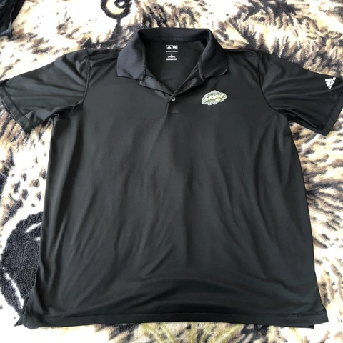 Seattle Storm WNBA Basketball Adidas Short Sleeve Polo Golf Shirt Black XL Men's Cover