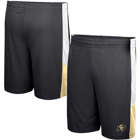 Men's Colosseum Black Colorado Buffaloes Very Thorough Shorts Cover