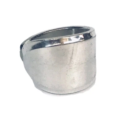 Cubiertos enchapados en plata anillo cuchara hecho a mano único en su clase 13 gramos talla 9 Foto 1 de 4